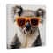 Stupell Industries Cool Koala & Glasses Canvas Wall Art Design by Roozbeh Bahramali